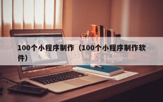 大丰100个小程序制作（100个小程序制作软件）
